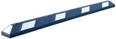 6ft Park It BLU Stripe Handicap Pkg Curb4" H x 6" W x 6' L Blue/White