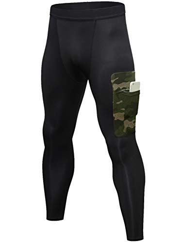 Yuerlian Men's Compression Pants Workout Leggings Training Running Tights Athletic Base Layer Cool D - //coolthings.us