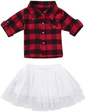 Toddler Baby Girls Princess Skirt Set Striped Kid Infant Folding Sleeve Shirt Top + Bow Tutu Skirt Outfit Set
