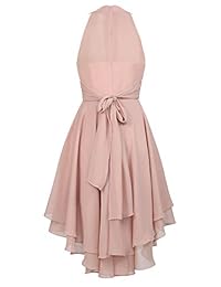 ThaliaDress T052LF - Vestido corto de gasa para dama de honor