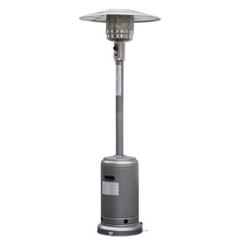 Silvery Gray – CFP Outdoor Patio Heater SILVERY GRAY Propane Standing LP Gas Garden Backya ...