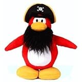 Disney Club Penguin 6.5 Inch Series 3 Plush Figure Capt. Rockhopper (Includes Coin with Code!)
