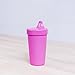Re-Play Made in the USA 3pk No Spill Sippy Cups for Baby, Toddler, and Child Feeding - Bright Pink, Blush, Purple (Princess)