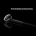 Wotmic Wired Earbuds In Ear Earphones iPhone Headphones with Mic Hands Free Talk In Line Control Black
