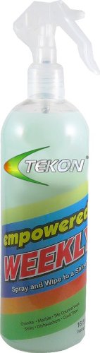 Click Here to See More Images TEKON Empowered Weekly 16 oz. - Safe and environmentally friendly water based cleaner/polisher - Dissolves and lifts oily grime and dirt for a quick wash without water. Tekon Empowered Weekly never flakes or discolors.