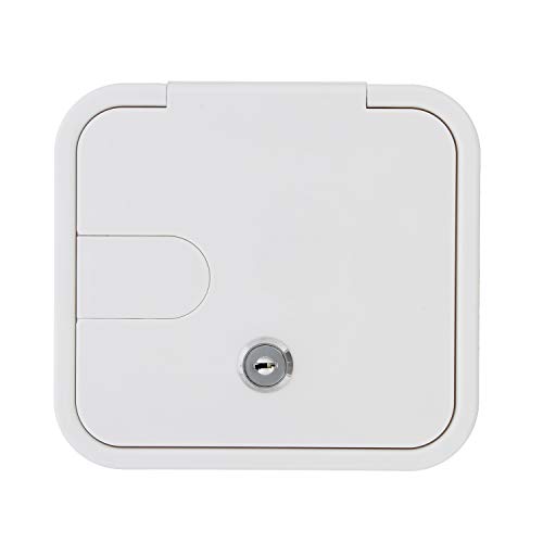 Dumble Low Profile Electric Cable Hatch RV Electric Cord White RV