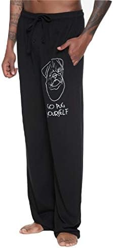 Black Matter Pop Culture Mens Lounge Pants Pajama Sleep Bottom - Pug, Sleep, Shook