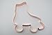 The Fussy Pup Roller Skate Cookie Cutter 4 in Copper Handmade in the USA