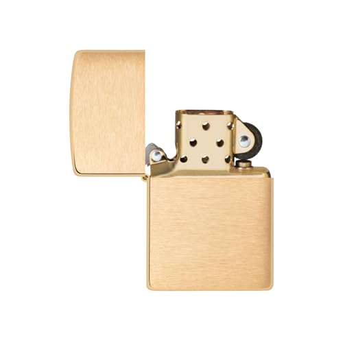 Zippo 204B New Windproof Lighter - Brushed Brass