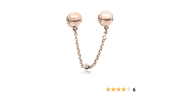 Pandora Embossed Hearts Safety Chain 