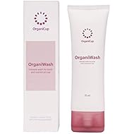 OrganiWash (2.5oz) - Mild Cleanser for The Body and Menstrual Cup - Organic Intimate Soap - Perfume-Free - Certified Vegan - Allergy Certified - Made in Denmark
