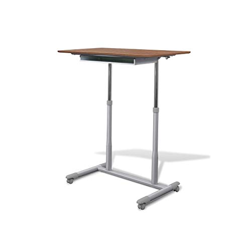 Rye Studio Ergo Sit - Stand Height Adjustable Standing Desk White Wood Finish, Steel Finish - Thumbnail 3
