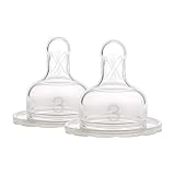 Dr. Brown's Original Wide-Neck Nipple, Level 3 (6m+), 2-Pack