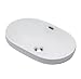 DECOLAV 1456-CWH Ava Classically Redefined Oval Semi-Recessed Lavatory Sink, White