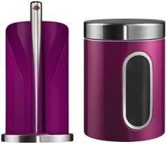 Wesco Kitchen Roll Holder Storage Box With Window Pack Of 2