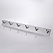 KES Self Adhesive Hooks Rail STAINLESS STEEL 6-Hook Rack Bath Towel Hook Sticky Bathroom Kitchen Towel Multi Hanger Brushed Finish, A7063H6-2