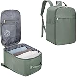 ECOHUB voor Ryanair Easyjet Handbagage, Laptop Rugzak, Waterdicht ReisRugzak, PET Gerecyclede OnderStoel Rugtas, Travel Backpack, CarryOn Handbagage, Cabin Rugzak Heren Dames 40x20x25 20L(Blauwgroen