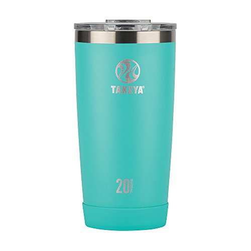 Takeya Actives Insulated Stainless Tumbler with Flip Lid, 20oz, Teal