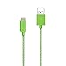 iPhone 7 Charger, 2 Pack 6 Ft Long, F-color Braided MFi Lightning to USB Cable for iPhone 7 6S 6 Plus 5S 5C 5 iPhone SE 2016 iPad Air 2 3 Mini 4 iPad 4 iPad Pro, iPod Touch 5 iPod Nano 7 Orange Green