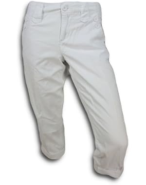 Calvin Klein Women's Button Cuffed Cotton Capri