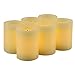 Set of 6 Real Wax Flameless LED Candles with 10-Key Remote Control and Timer Features LED Candle Size Diameter 3