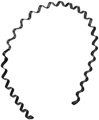 Minbon Wavy Metal Sports Hair Hoop Band for Men and Women