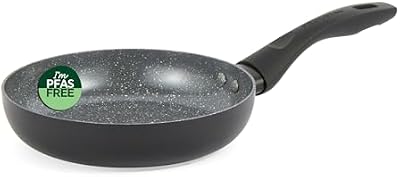 BW12901EU7 Frigideira Cerâmica de Mármore de 20 cm – Frigideira antiaderente para omelete/ovo com revestimento metálico em mármore cerâmico, adequada para indução