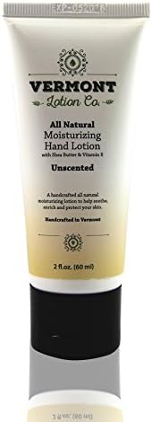 All Natural Unscented Hand Lotion - Shea Butter and Natural Vitamin E 2oz Tube