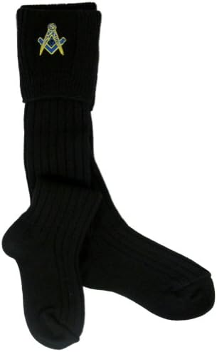 Mens Masonic Wool Kilt Hose Socks