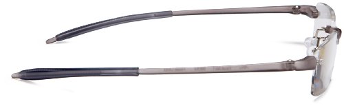 Visualites 201 Reading Glasses,Smoke Frame/Clear Lens,1.75 Strength,48 mm