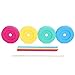 Wide Mouth Mason Jars Straw Lids + Silicone Straws + Cleaning Brush, Plastic Lids with Straw Hole, Great for Kids & Adult Drinks, Reusable, No Rust, BPA Free - 4 Pack
