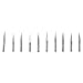 10 Degree 3.175mm Shank Cemented Carbide Engraving Bits CNC PCB Router Carving Tools Pack of 10(0.1mm)