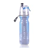 WALKBON Insulated water bottle Mist and Spray BPA-Free Sport Bottle 17oz (Darkblue)