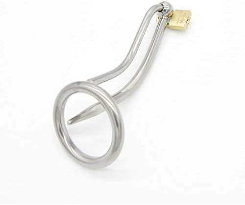 Lrwty 男性のステンレス鋼の金属貞操帯cb6000の尿道カテーテルの馬の目の刺激ロックプライバシーの便利さ Lw Size 45mm M 全商品オープニング価格