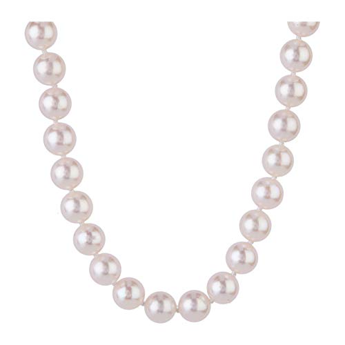 Treasure Bay Stunning 8-9mm Natural White Freshwater Pearl Necklace For Women and Girls (48) — image 1