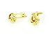 Elegant Gold Tone Cufflinks, Knot style