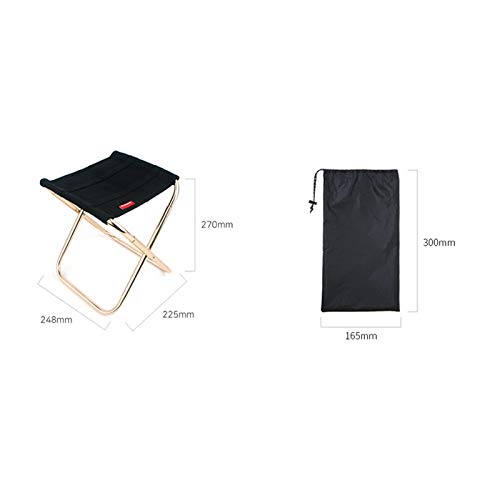 Mini Portable Folding Stool,Folding Camping Stool,600D Oxford Cloth with Carry Bag, Outdoor Folding Chair Slacker Chair for BBQ,Camping,Fishing,Travel,Hiking,Garden,Beach