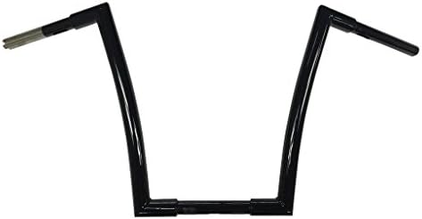 JMC Cycle - 13" Gloss Black Jmc Cycles 1.25" 4-Corners Mitered Ape Hangers - 42925
