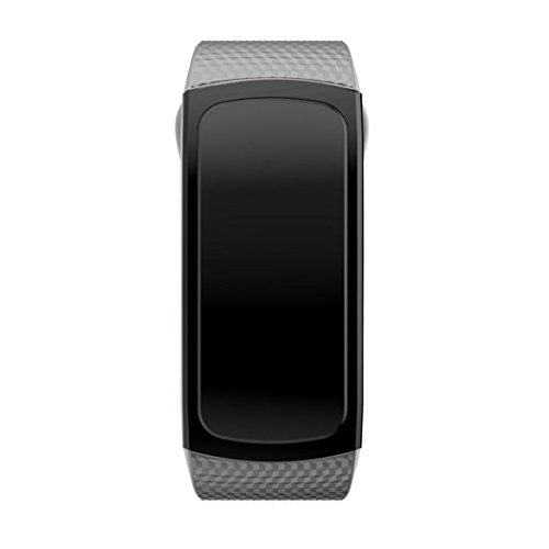 Lisin Soft Silicone Replacement Band Sport Strap For Samsung Gear Fit2 Pro Fitness (Gray) - Thumbnail 3