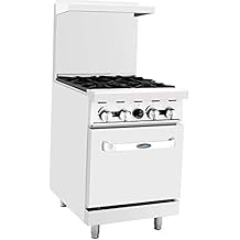 CookRite ATO-6B Commercial Manual Liquid Propane Range 6 Burner Hot Plate With Standard Oven 36