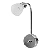 Smartwares IDE-60038 stekkerlamp, dimbaar, 3W, stekkerlamp, leeslamp, flexibel, 200 lumen, glas, warm wit