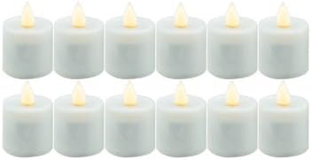 Hollowick Smart Candle Platinum Rechargeable Replacement Flameless 2 Inch Candle 12 per case (Warm White)
