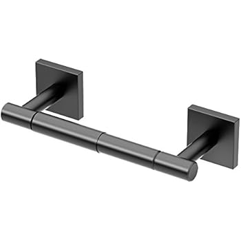 Gatco 4053AMX Elevate Bathroom Standard Toilet Paper Holder, Matte Black