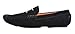 Fulinken Men's Moccasin Slip on Gold Buckle Leather Loafers Causal Mens Shoes Business Shoes(8.5 D(M) US, Black-gold H)