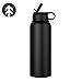 Straw Lid Fits Hydroflask Wide Mouth | Flip Lids Top Cap Straw Brush for Widemouth Sports Water (1 Lid, 1 Lid 2 Straws 1 Brush 1 Handle)