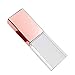 Rose Gold Crystal 16GB USB 2.0 Flash Drive LED Light Glass Pen Drive Thumb Drive Memory Stick Pendrive USB Stick