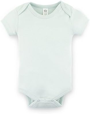 Colored Organics Unisex Organic Baby Bodysuit - Short Sleeve - Caribbean - 0-3M