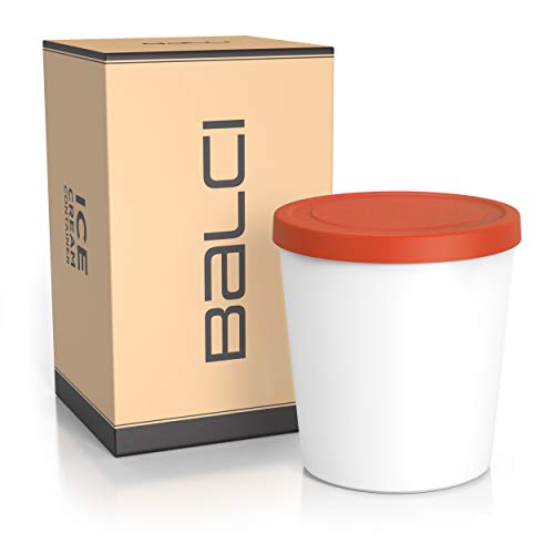 image for BALCI - Premium Ice Cream Containers (2 PACK - 1 Quart Each) Perfect F