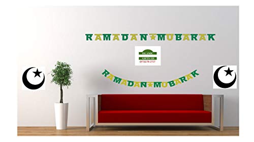 RAMADAN MUBARAK GLITTER BANNERS -Wholesale LOTS-Decoration-Islamic Gifts 123 (1)