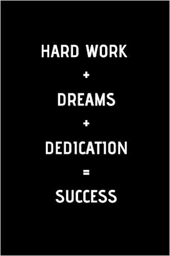 With Hard Work Comes Success Hard Work Dreams Dedication Success Notebook: 6 X 9 120 Pages : Publishing,  Ksr: Amazon.fr: Livres